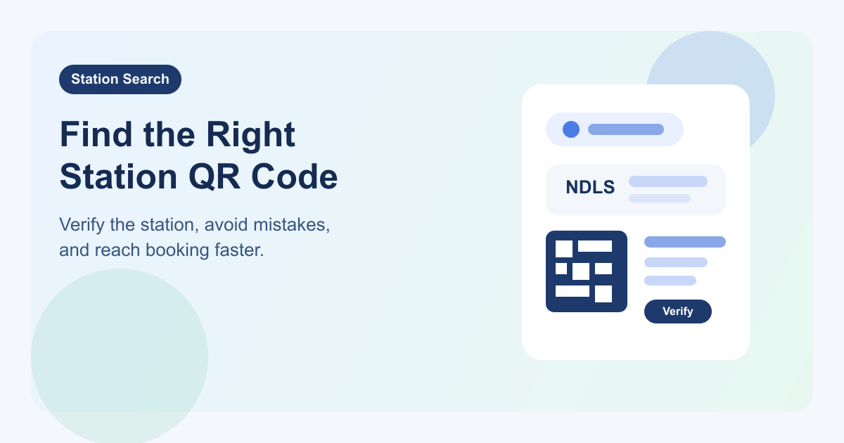 Find the Right Station QR Code Before Railway Travel